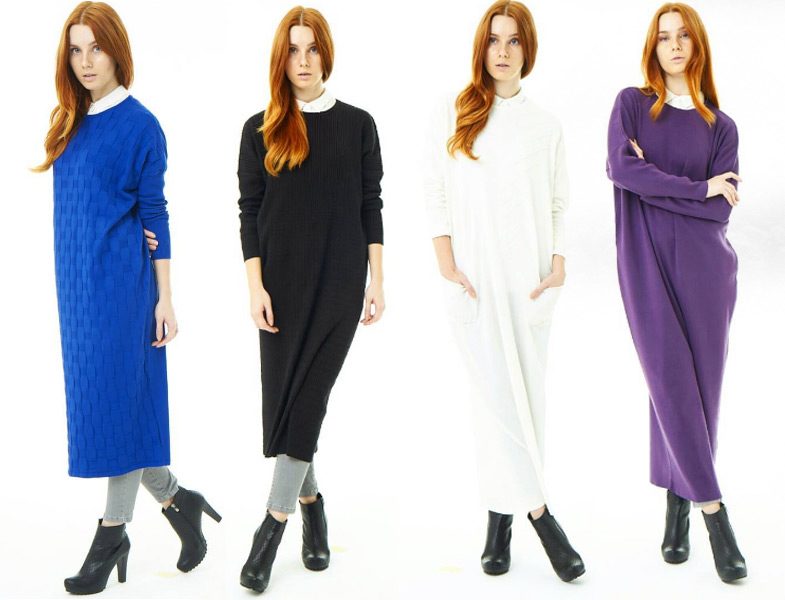 Tesettür Triko Hırka ve Tesettür Triko Tunik Modelleri