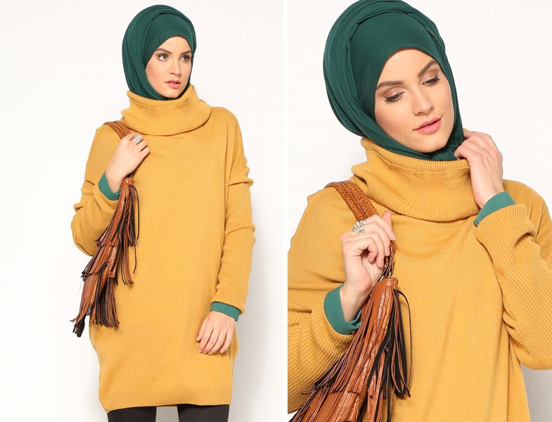 Tesettür Triko Tunik ve Hırka Modelleri