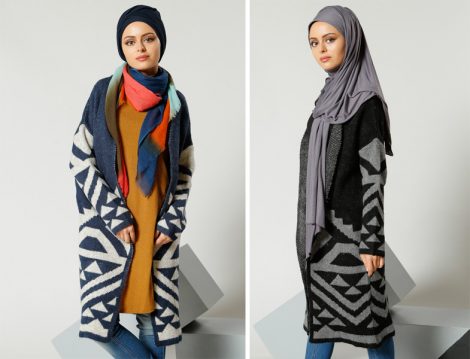 Tesettür Triko Tunik ve Hırka Modelleri