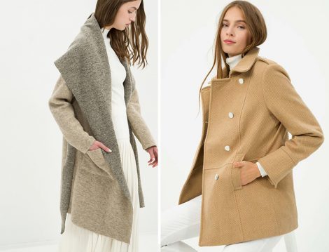 Koton'da Şimdi Kumaş Kaban Moda