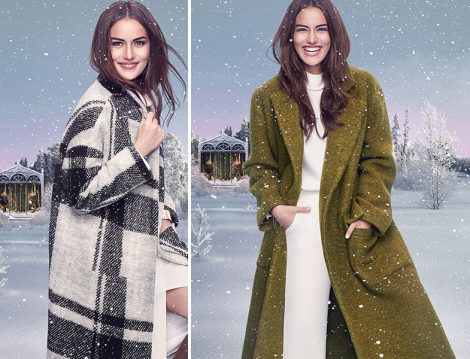Koton'da Şimdi Kumaş Kaban Moda