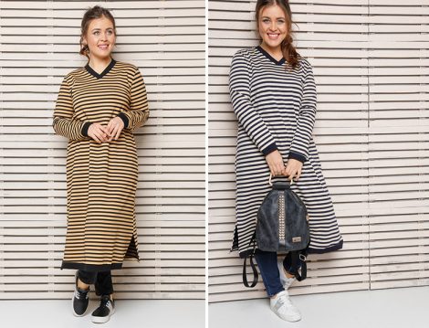 Büyük Bedende 2017'nin En Şık Tesettür 15 Tunik Modeli