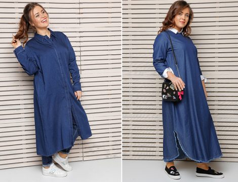 Büyük Bedende 2017'nin En Şık Tesettür 15 Tunik Modeli