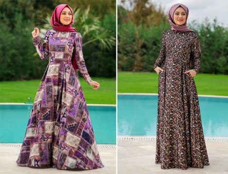 Desenli Elbiselerle Kış Mevsimine Yaz Etkisi