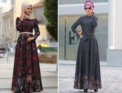 Desenli Elbiselerle Kış Mevsimine Yaz Etkisi