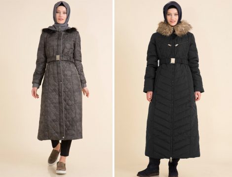 Tesettür Pofuduk Mont Modelleri 2017
