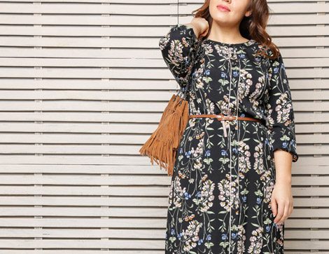 2017’nin En Güzel Büyük Beden Tesettür Elbise ve Etek Modelleri