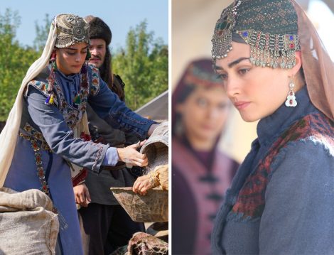 Halime Sultan Kıyafetleri Diriliş Ertuğrul Dizisi 