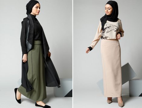 Sezonun En Şık Uzun Tesettür Etek Modelleri