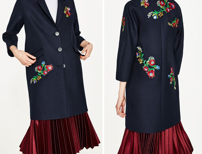 Nakışlı Ceket Zara