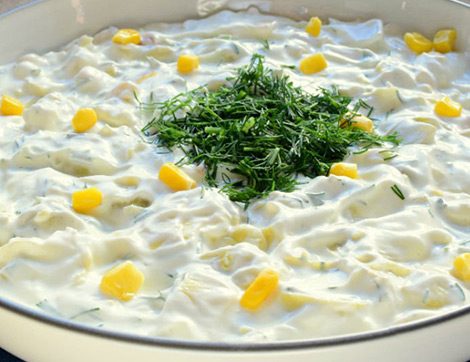 Yoğurtlu Enginar Salatası Tarifi