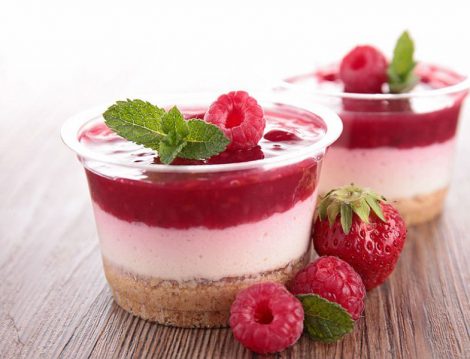 Ahududu Soslu Kupta Cheesecake Tarifi
