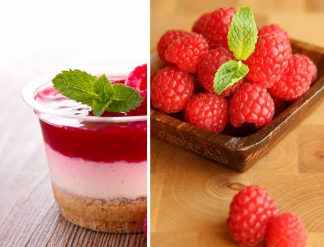 Ahududu Soslu Kupta Cheesecake Tarifi