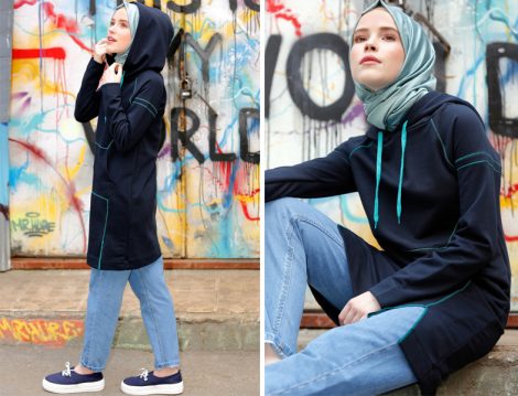 Gençler için Spor Tesettür Kombinler ve Kıyafetler