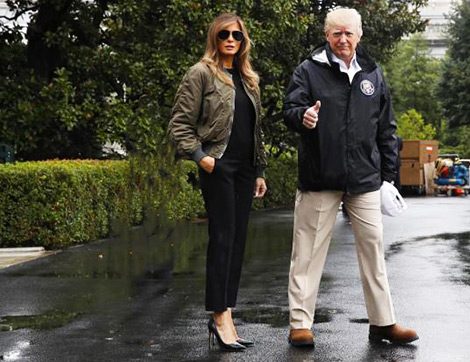 Mrs. Trump, Savaş Uçağı Pilotu Konseptli Bir Çekime Gelen Manken mi?!!!