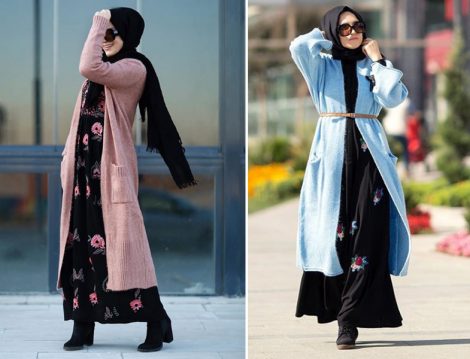 Tesettür Hırka Modelleri 2017 Sonbahar Kış