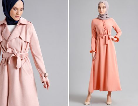 Tesettür Uzun Hırka Kap ve Elbise Modelleri