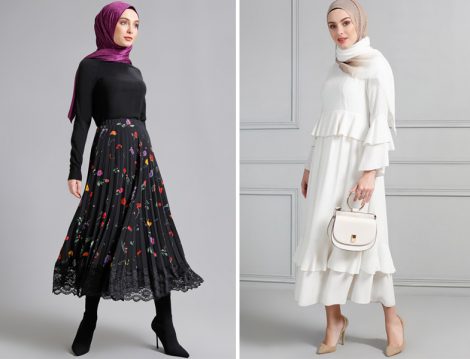 Tesettür Uzun Hırka Kap ve Elbise Modelleri