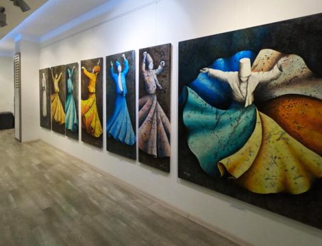 Eserlerinde Mevlana'nın 7 Öğüdünün Kendisinde Uyandırdığı Hisleri Anlatan ‘Rumi Sergisi’