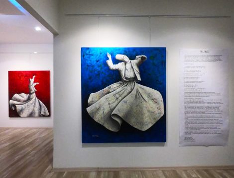 Eserlerinde Mevlana'nın 7 Öğüdünün Kendisinde Uyandırdığı Hisleri Anlatan ‘Rumi Sergisi’