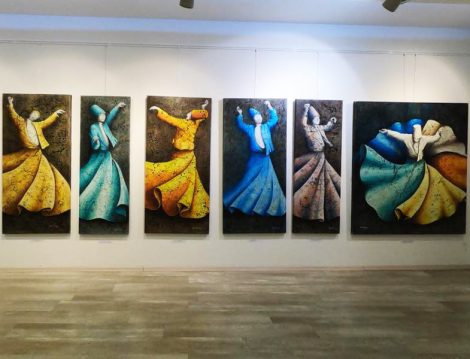 Eserlerinde Mevlana'nın 7 Öğüdünün Kendisinde Uyandırdığı Hisleri Anlatan ‘Rumi Sergisi’