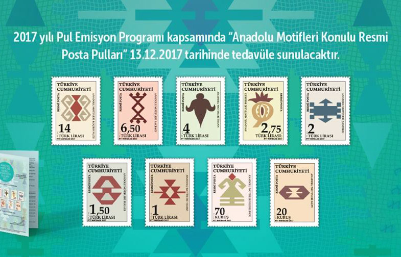 PTT’den “Anadolu Motifleri” Konulu Resmi Posta Pulları