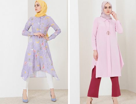 2018'in En Yeni Tesettür Tunik Modelleri ve Fiyatları