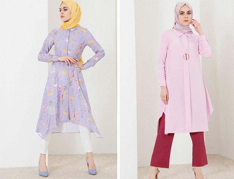 2018'in En Yeni Tesettür Tunik Modelleri ve Fiyatları