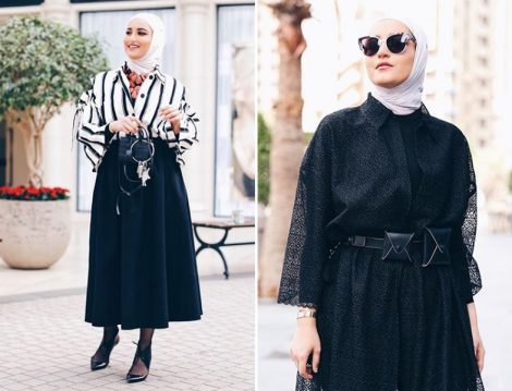 Siyah Tesettür Giyim Modelleri 