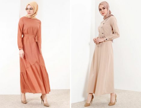 2018 Moda Renkleriyle Tesettür Kombinler