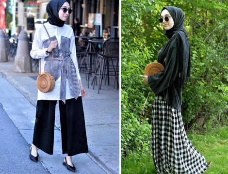 Elif Doğan'dan 20'li Yaşlar İçin Siyah Beyaz Tesettür Kombinler