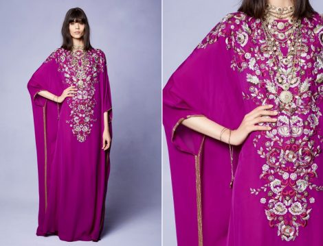 Etnik ve Geleneksel İşlemeli Kaftan Modelleri