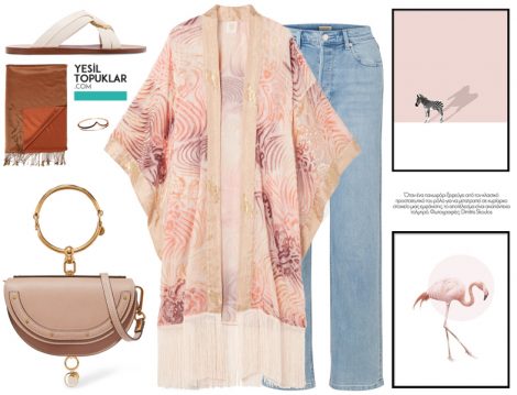 Tesettür Yazlık Kimono Kombinleri