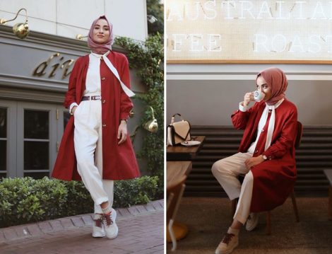 Yazlık Tesettür Giyim Trençkot Modelleri