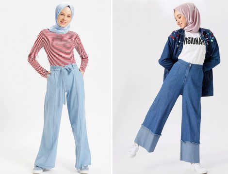 Benin Bol Paça Kot Pantolon Modelleri
