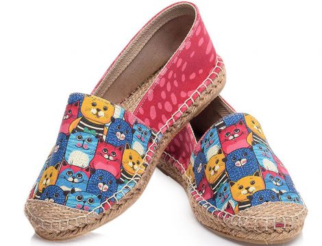 Desenli Karışık Renkli Espadril