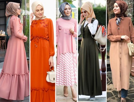 Bayrama Özel Tesettür Elbise - Etek ve Tunik Modelleri