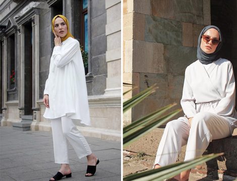 Elif Küçüksarı Tesettür İkili Takım Kombinleri