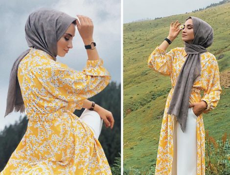 Moda Kaşmir Gri Şal