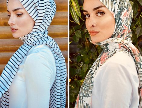 Desenli Şal Modelleri ve Bağlama Şekilleri