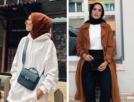 Sweatshirt ve Trençkot Kombinleri