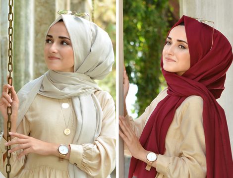 Vanensis Düz Renk Cotton Şal Modelleri