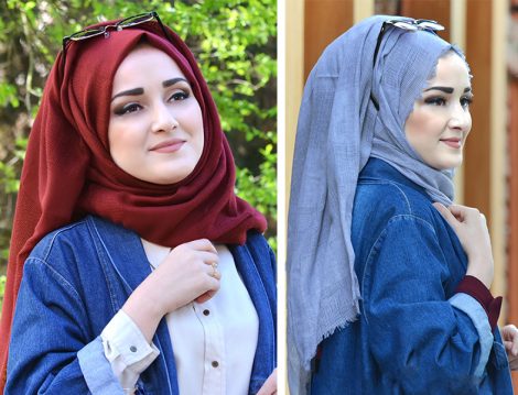 Venezia Fileli Cotton Şal Modelleri