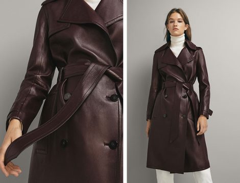 Massimo Dutti 2018-19 Sonbahar KIş Trençkot Modeli