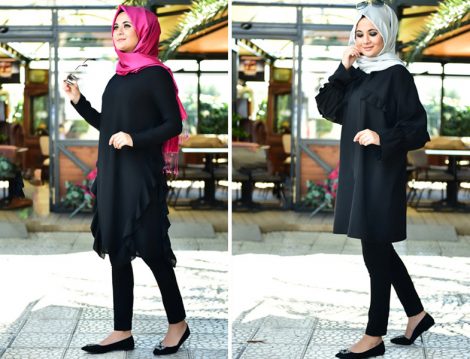 Nurgül Çakır Siyah Tunik Modelleri