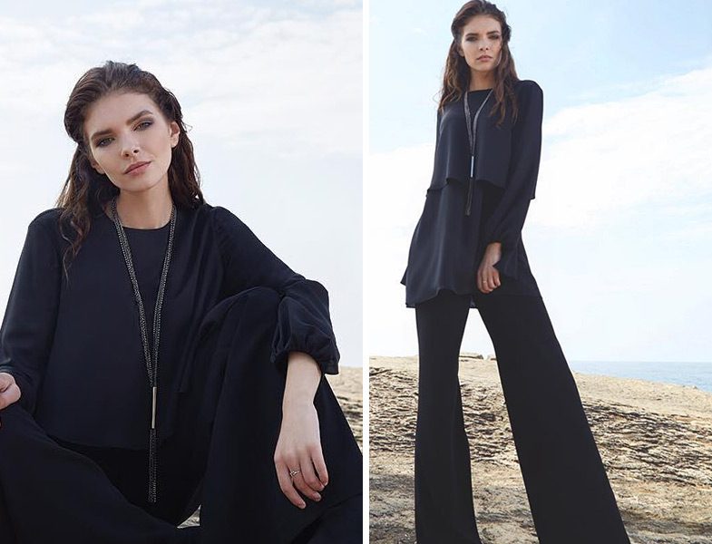 Qui Prive Official Siyah Pantolon Tunik Takım