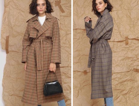 Suud Collection Ekose Trençkot
