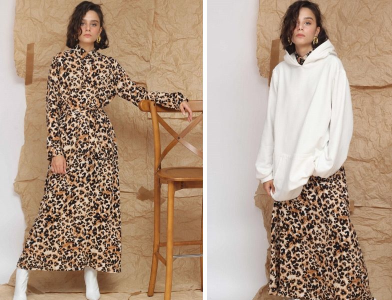 Suud Collection Leopar Elbise