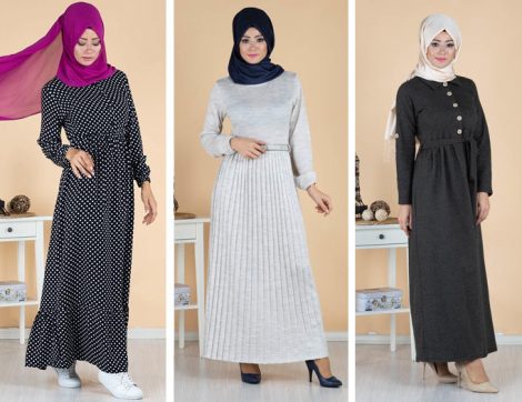 Tesettür Pazarı Elbise Modelleri
