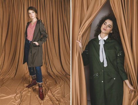 Vesna Desing 2018-19 Koyu Yeşil Trençkot
